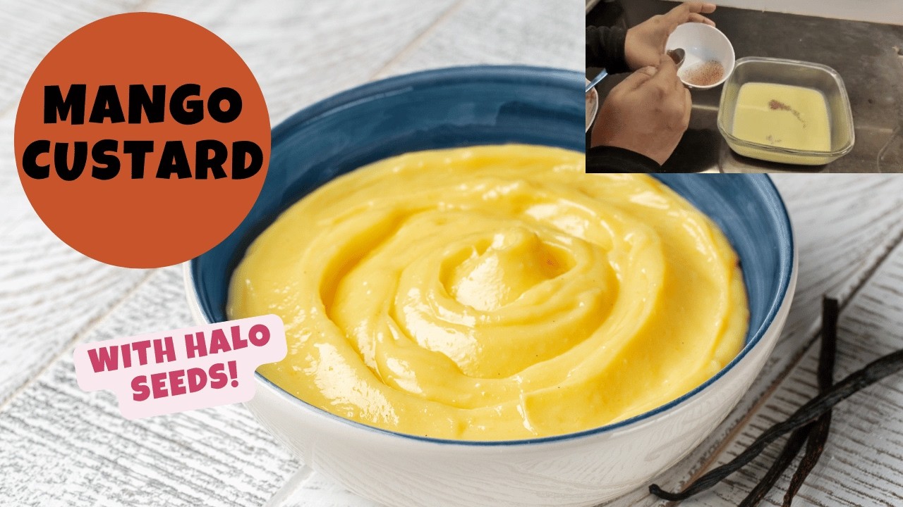 Easy Mango Custard with Halo (Aliv) Seeds | Creamy Summer Dessert Recipe Ramdaan Cooking