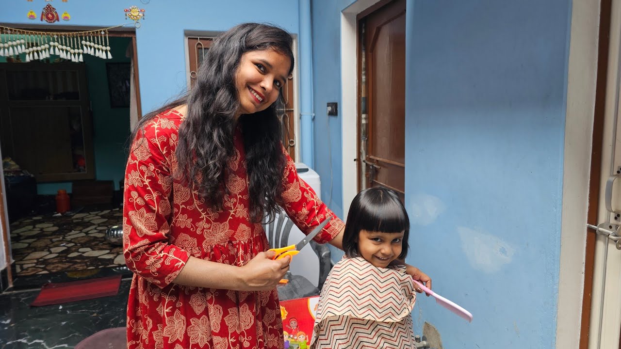 New Look for Aarna! | Mommy becomes a Hairstylist! 💇‍♀️✨