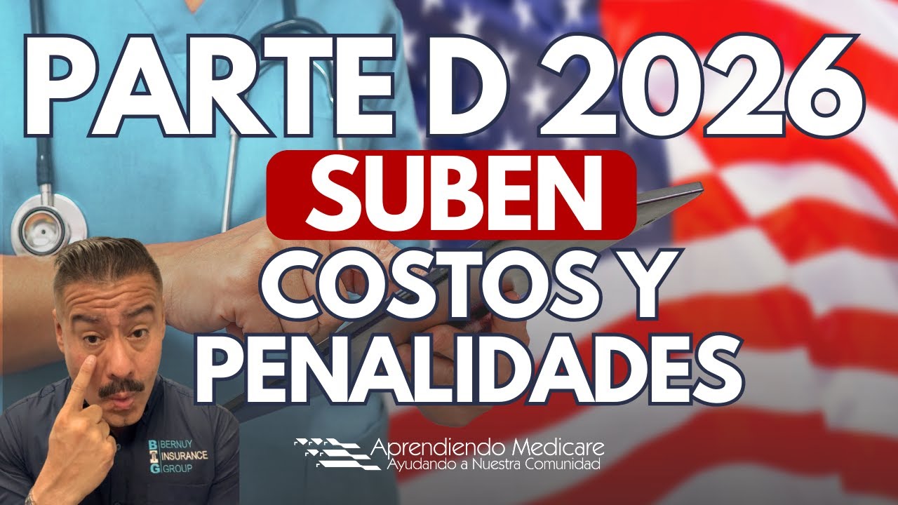 Incremento de la Parte D y Penalidades de Medicare 2026 | Opciones para Bajos Ingresos