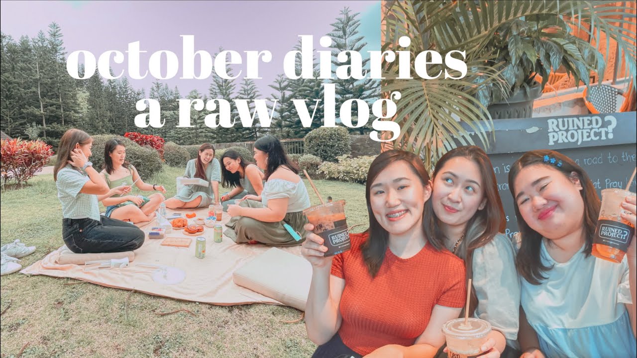 raw october vlog 🧺 spontaneous tagaytay road trip, picnic date, visiting a cute cafe | shayne uy