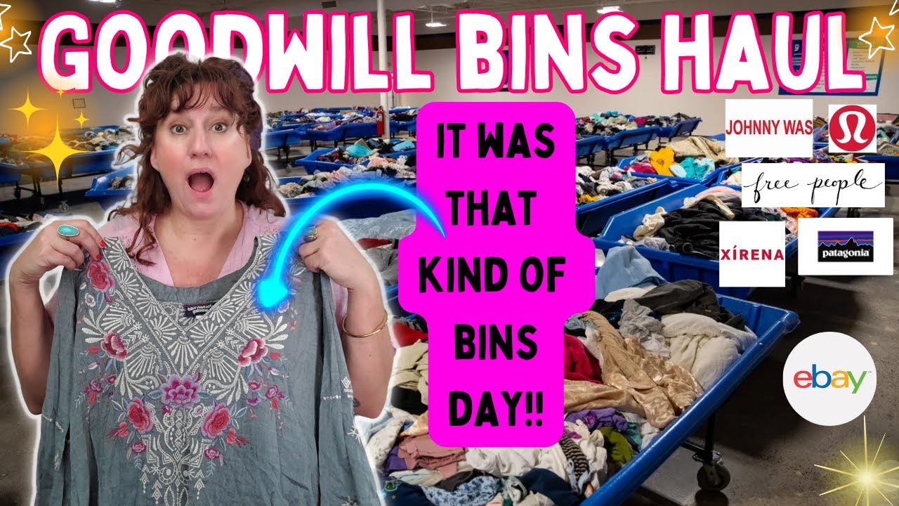 Thrift With Me at the Goodwill Outlets Bins in Northern California to Resell on Ebay ~ Bins Haul