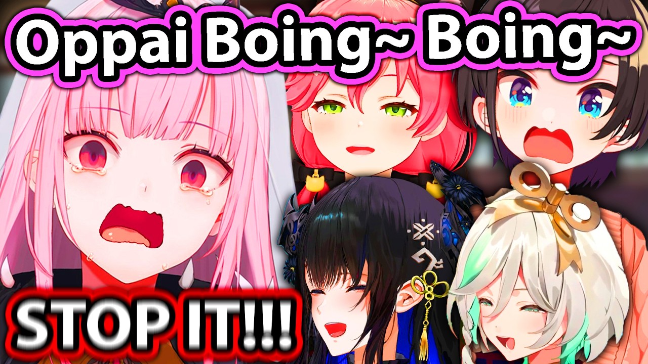 Calli Slowly Losing It During Guess The Word With Nerissa, CC, Subaru and Miko 【Hololive】