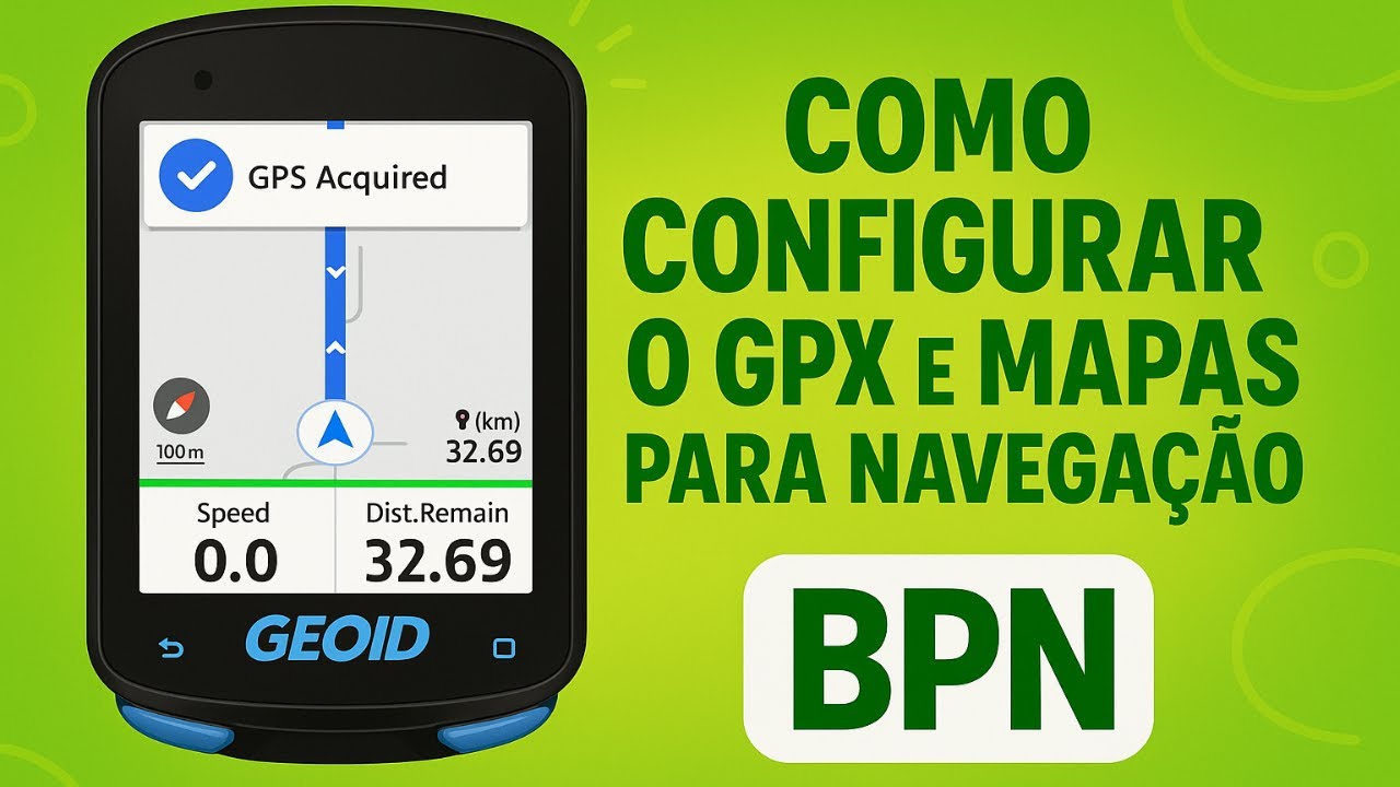 Aprenda a configurar rotas GPX e mapas no seu GEOID CC600!