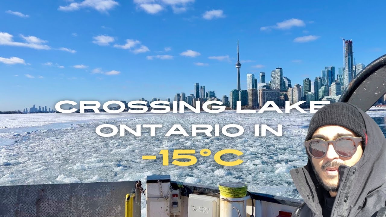 I dared to explore The Toronto islands during Polar Vortex 🥶❄️