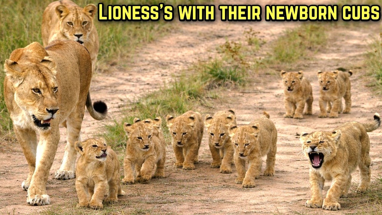 The Lionesses Moving Their Newborn Cubs to A Safer Place | Maasai Mara National Reserve