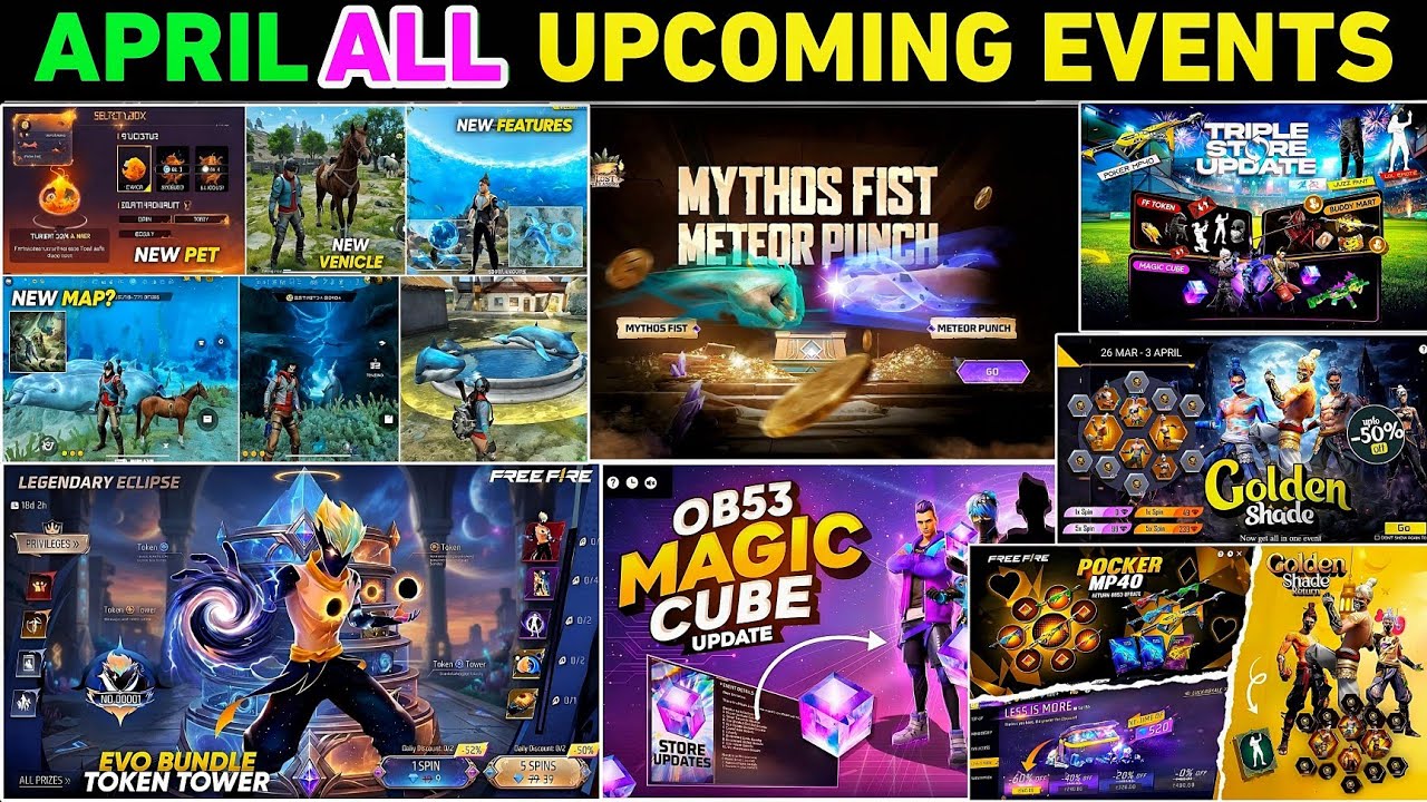 New April 2026 🔥 All new Update 🤯  Upcoming Events | free fire ff new event update today free fire