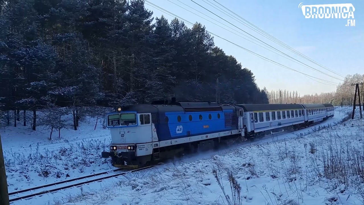TLK Flisak w zimowej scenerii - Brodnica 21.12.2021r.