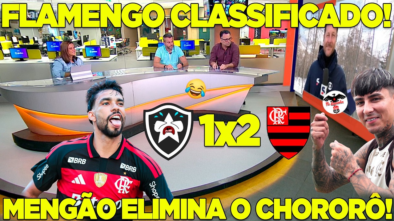 MENGÃO ELIMINA O CHORORÔ! BOTAFOGO 1X2 FLAMENGO NO CARIOCA! PAQUETÁ E PULGAR BALANÇAM AS REDES!