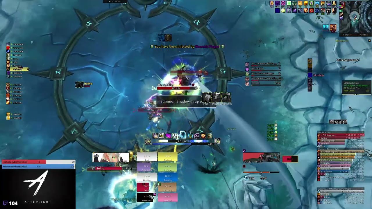 Lich King 10 Heroic / 0% ICC Aura / Solo Heal (Holy priest) & Solo tank (Blood DK) - Holy priest PoV