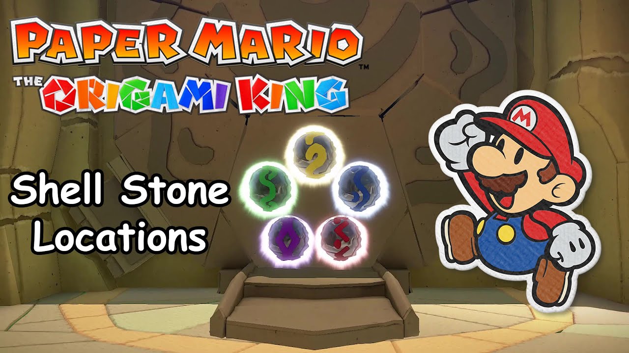 All Shell Stone Locations Walkthrough - Paper Mario: Origami King