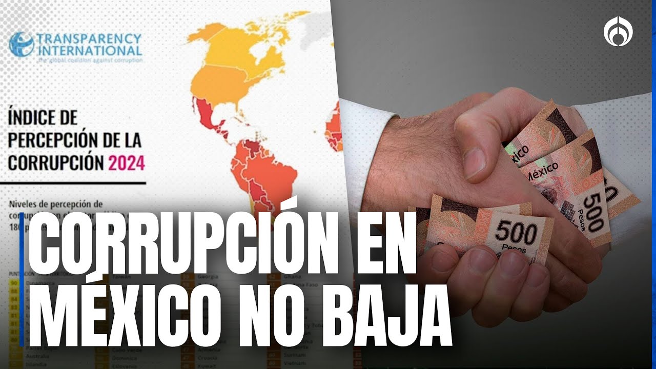 México retrocede en corrupción según índice de Transparencia Internacional