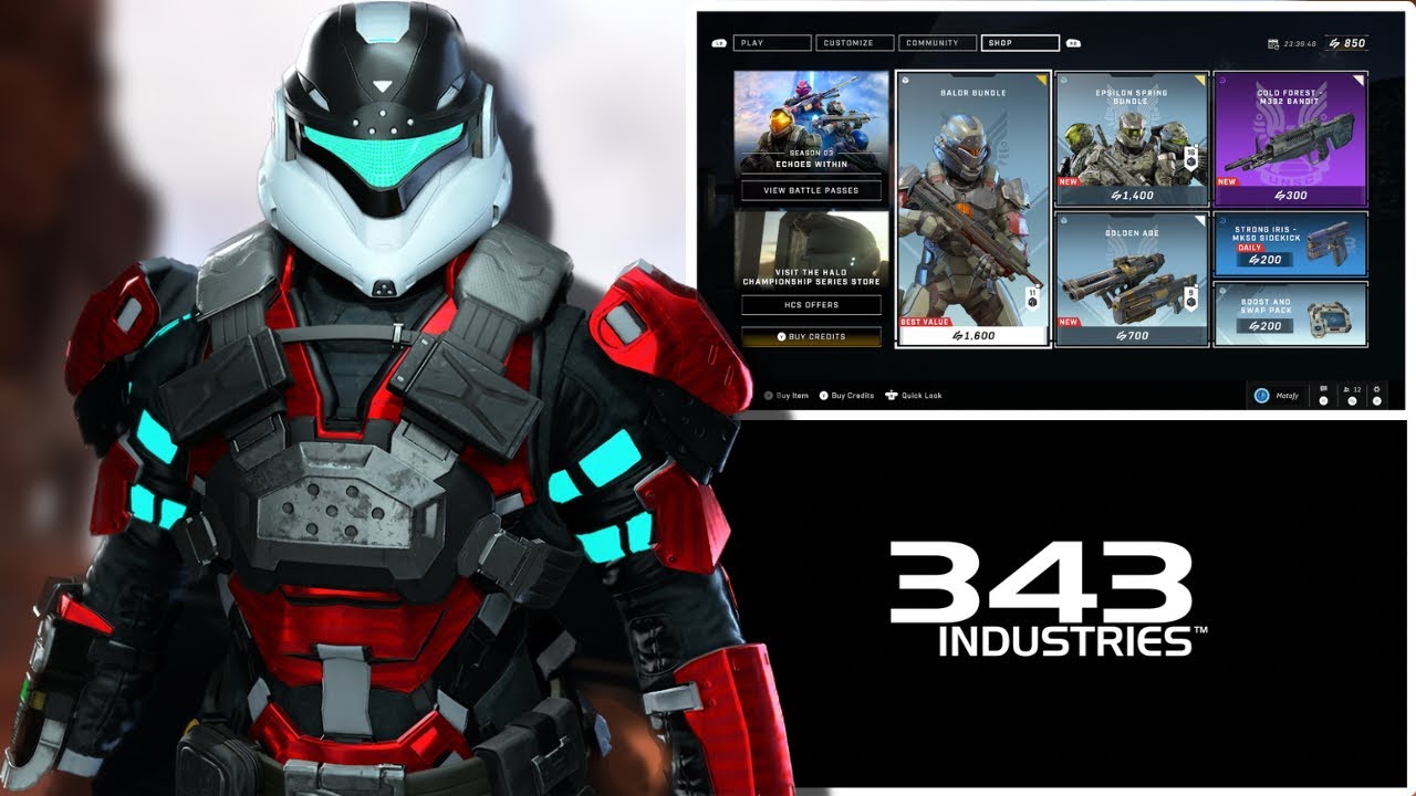 343 Release BEST Mirage IIC Armor Bundle to Halo Infinite Shop!