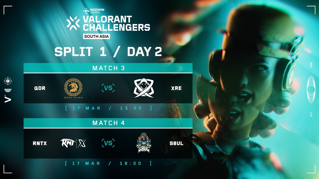 VALORANT Challengers South Asia 2026 Split 1 : Day 02
