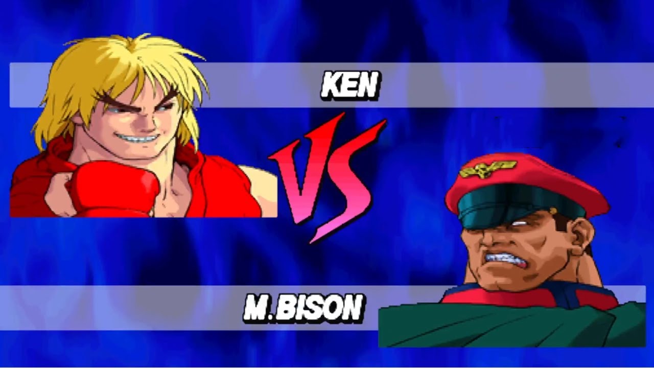 Ken Vs Bison - Street Fighter EX