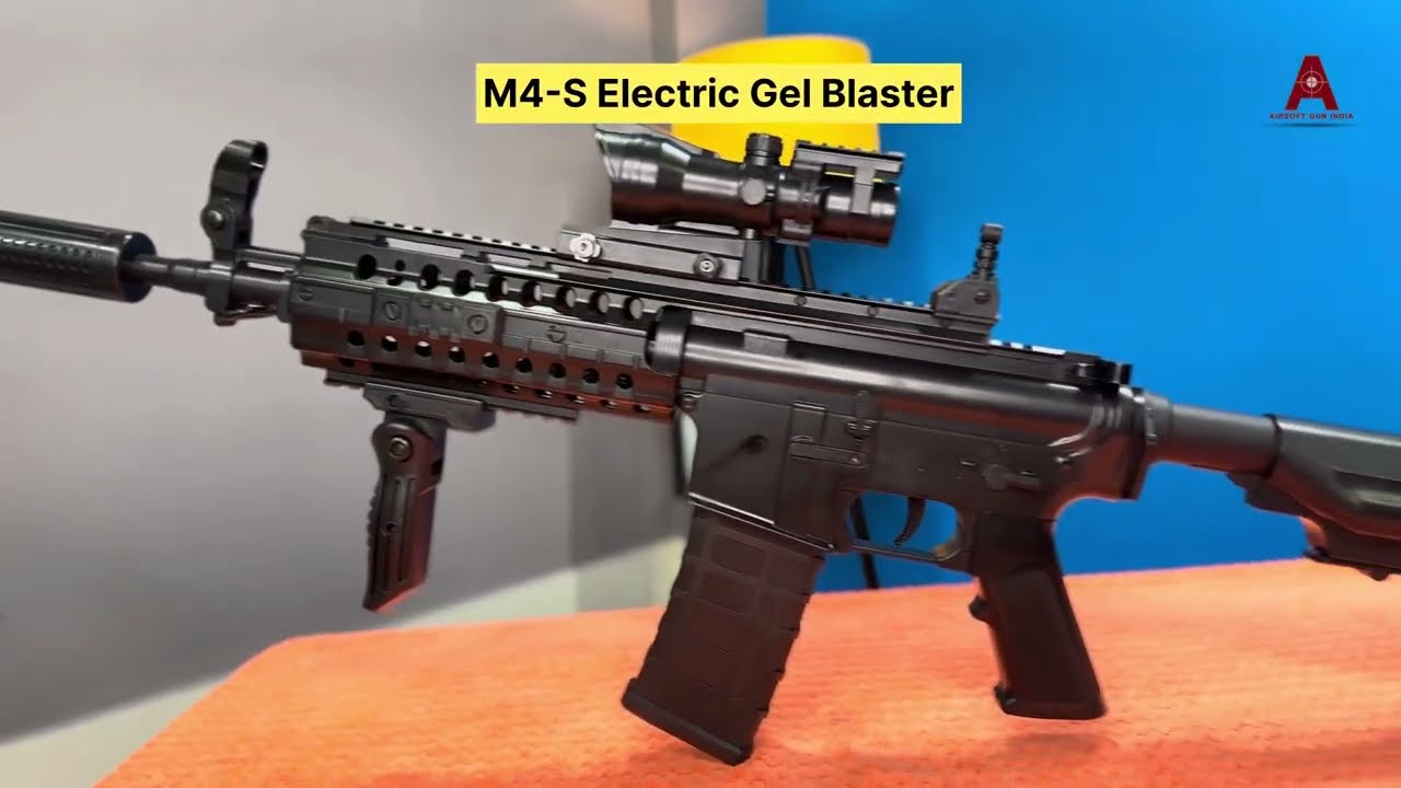 M4-S Electric Gel Blaster by Airsoft Gun India 🇮🇳