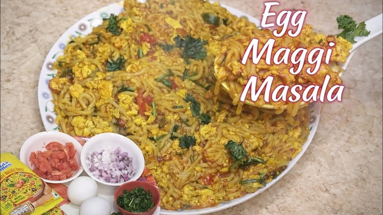 Egg Maggi Masala Recipe in Hindi | Street Style Egg Maggi Masala |Bachelors Recipe|