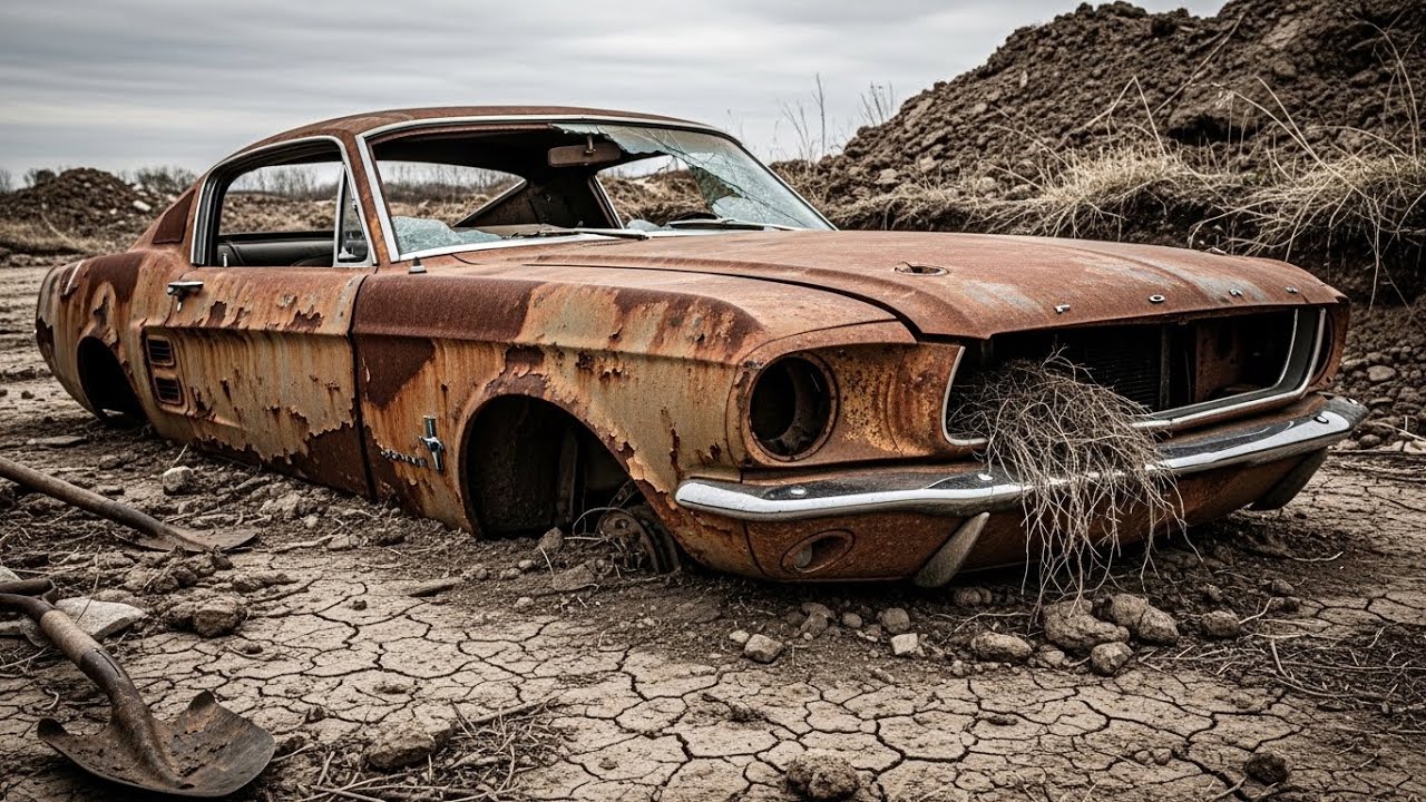 ASMR: Excavating a Buried 1967 Ford Mustang Fastback
