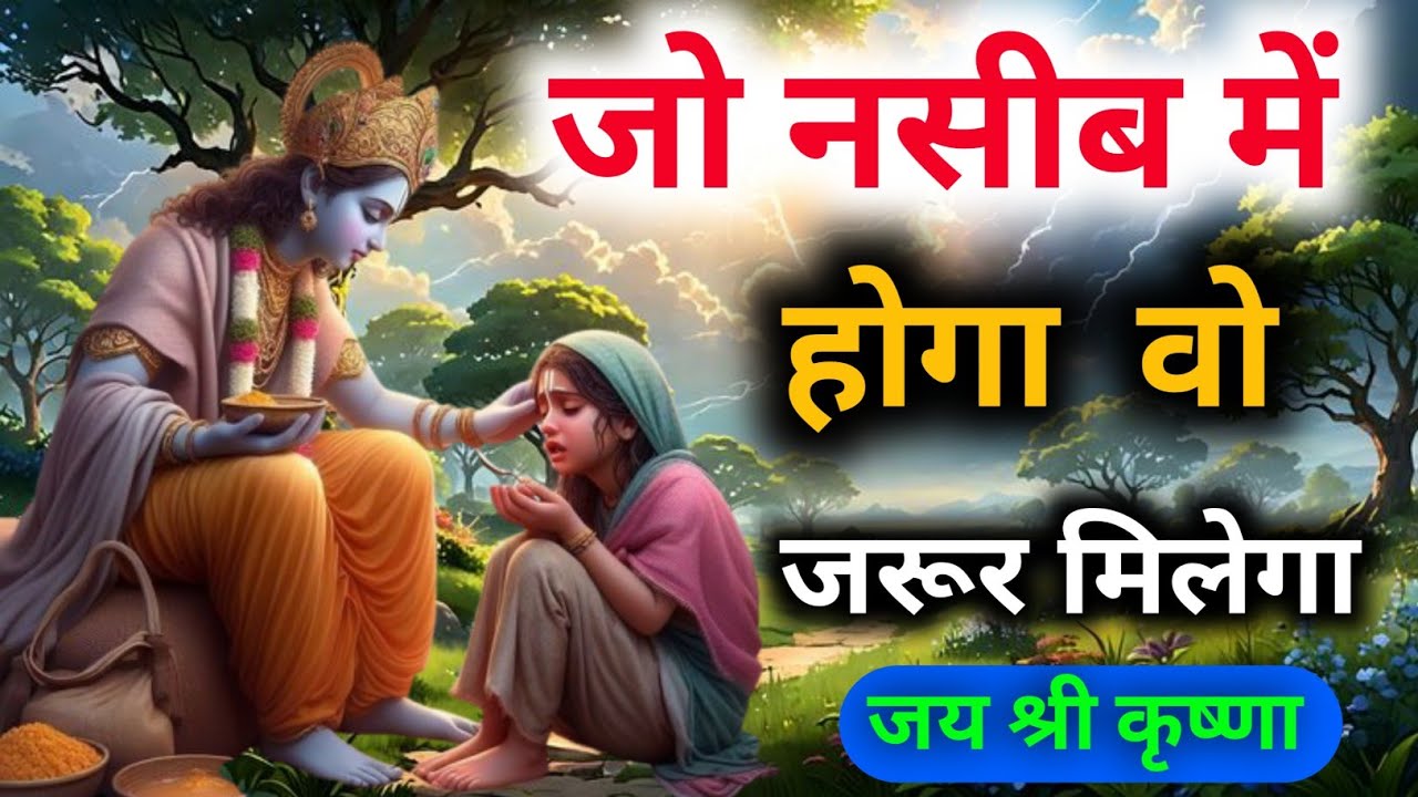 जो नसीब में होगा वो जरूर मिलेगा | Jai Shree Krishna Bhagvat Geeta....
