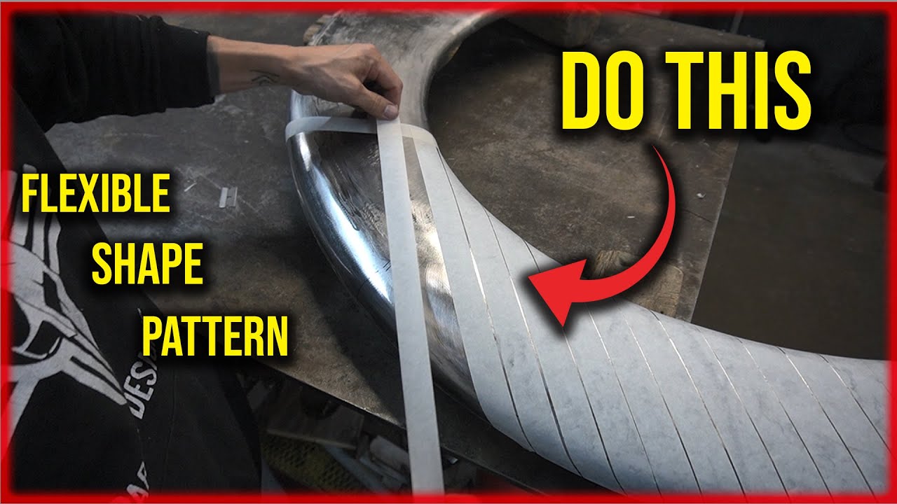 How to make a flexible shape pattern | Metal fabrication | Wray Schelin signature patterning method.