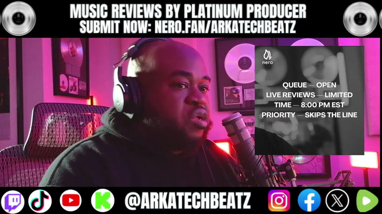 MUSIC REVIEWS  WITH PLATINUM PRODUCER  SUBMIT SONGS NOW