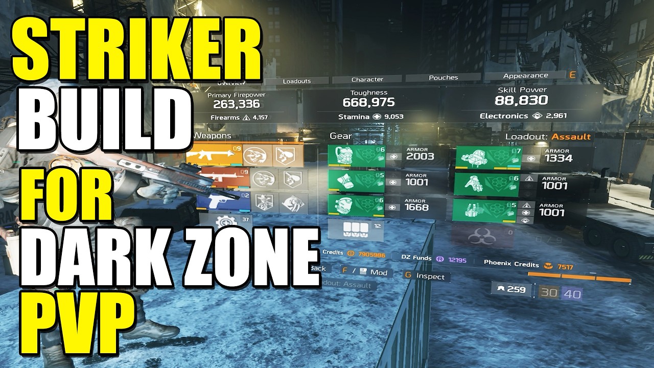 9K Stamina Striker Build Guide 2026 /w Gameplay - The Division 1 Dark Zone PVP Build | PC 2026