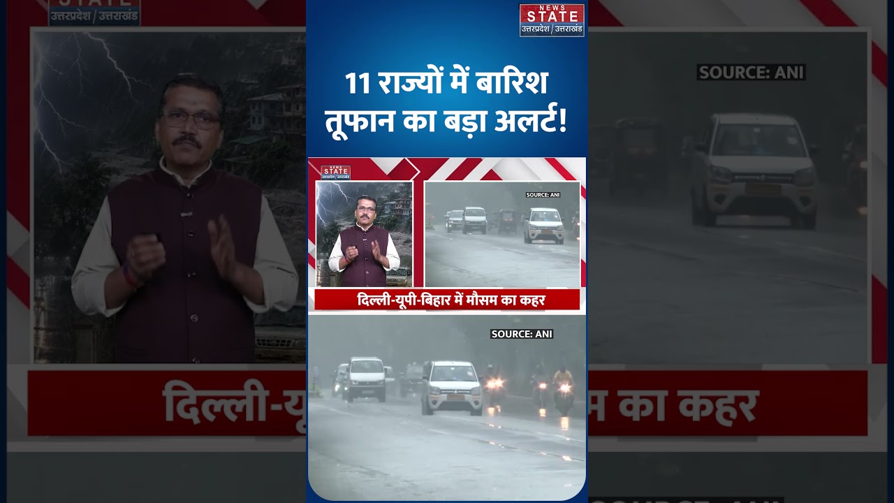 Weather Forecast 23 July: Delhi-UP समेत Alert पर कई States, Rain और Storms तय! | Monsoon | Shorts |