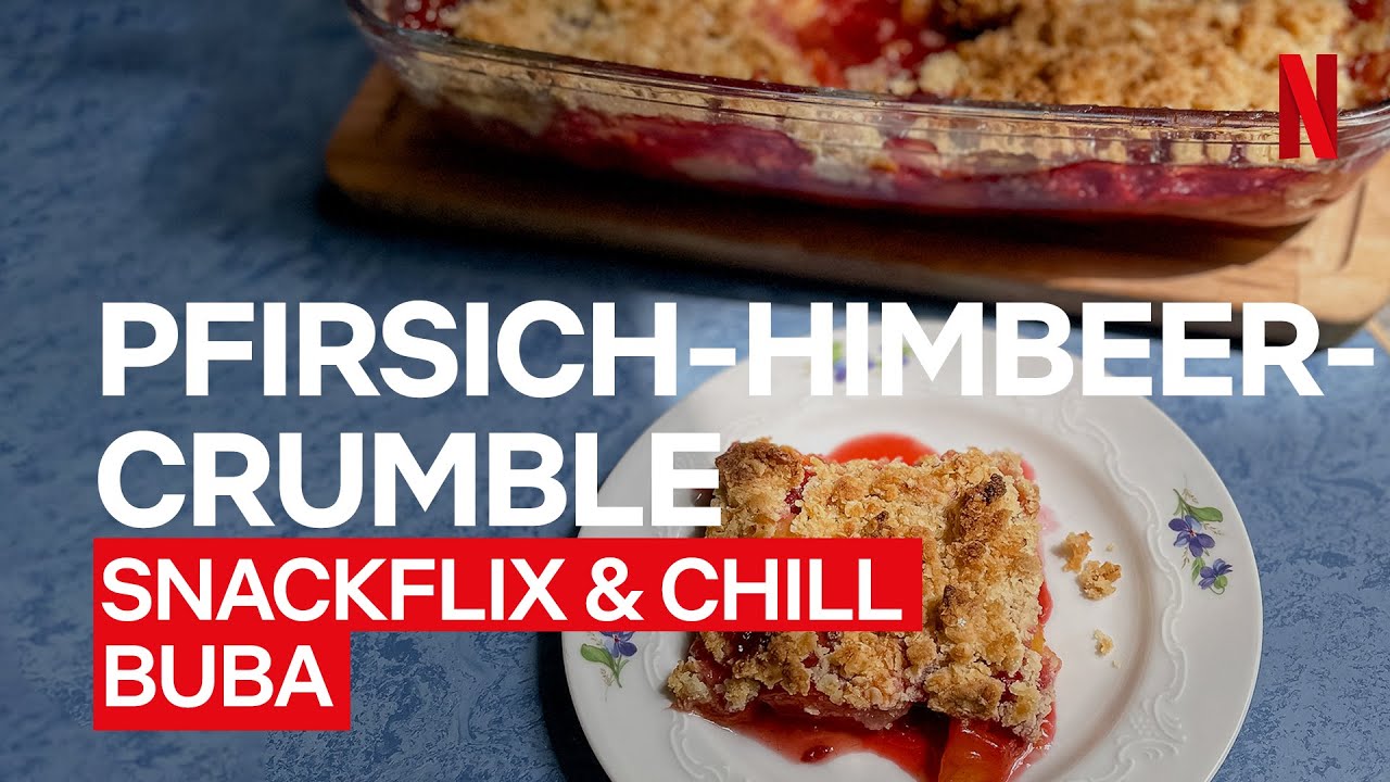 Buba | Snackflix & Chill: Pfirsich-Himbeeren-Crumble | #Shorts #Buba