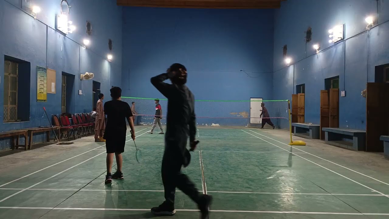 Children Badminton Game (Double and single)