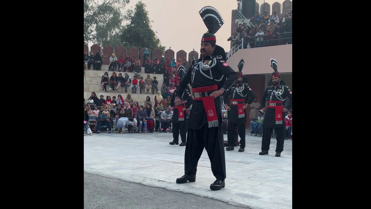 Flag Lowering Ceremony at Ganda Singh Border in Kasur, Pakistan