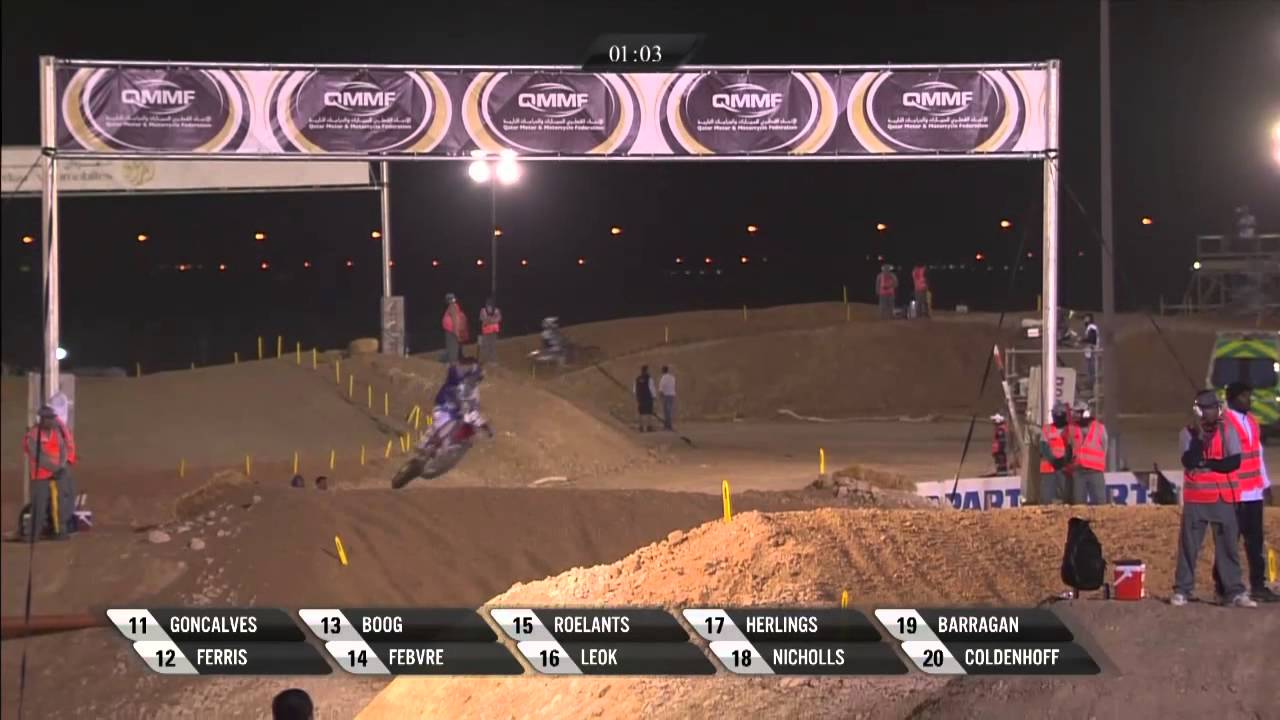 MXGP of Qatar 2013 FULL MX1/MX2 Superfinal Race - Motocross
