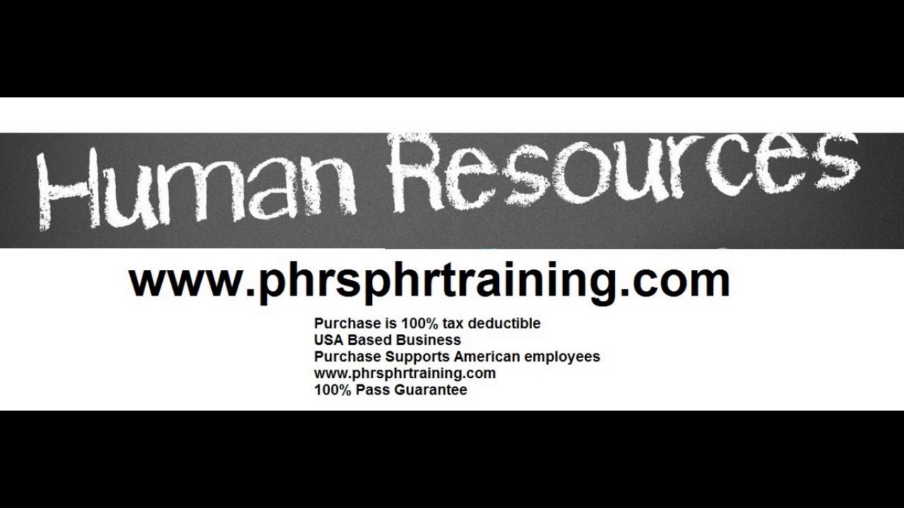 PHR SPHR Human Resources Exam SHRM Prep