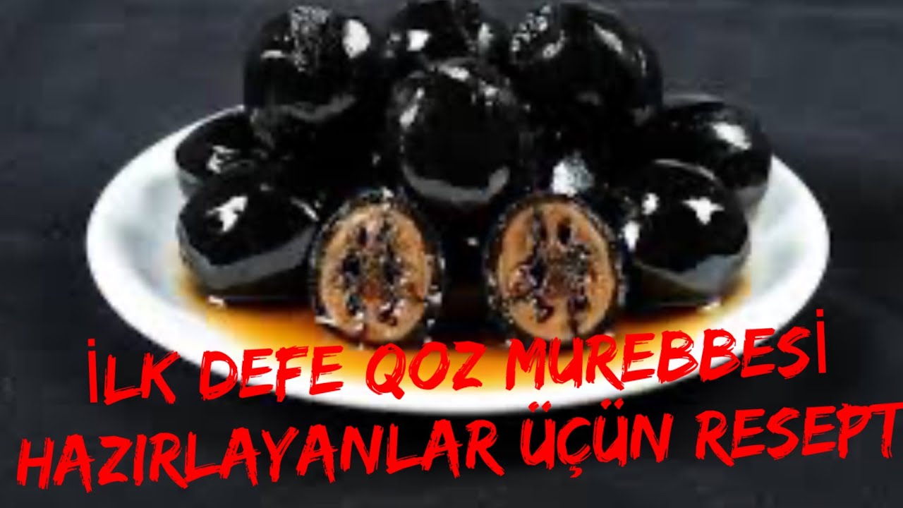 En asan usulla Qoz murebbesi hazirlanmasi