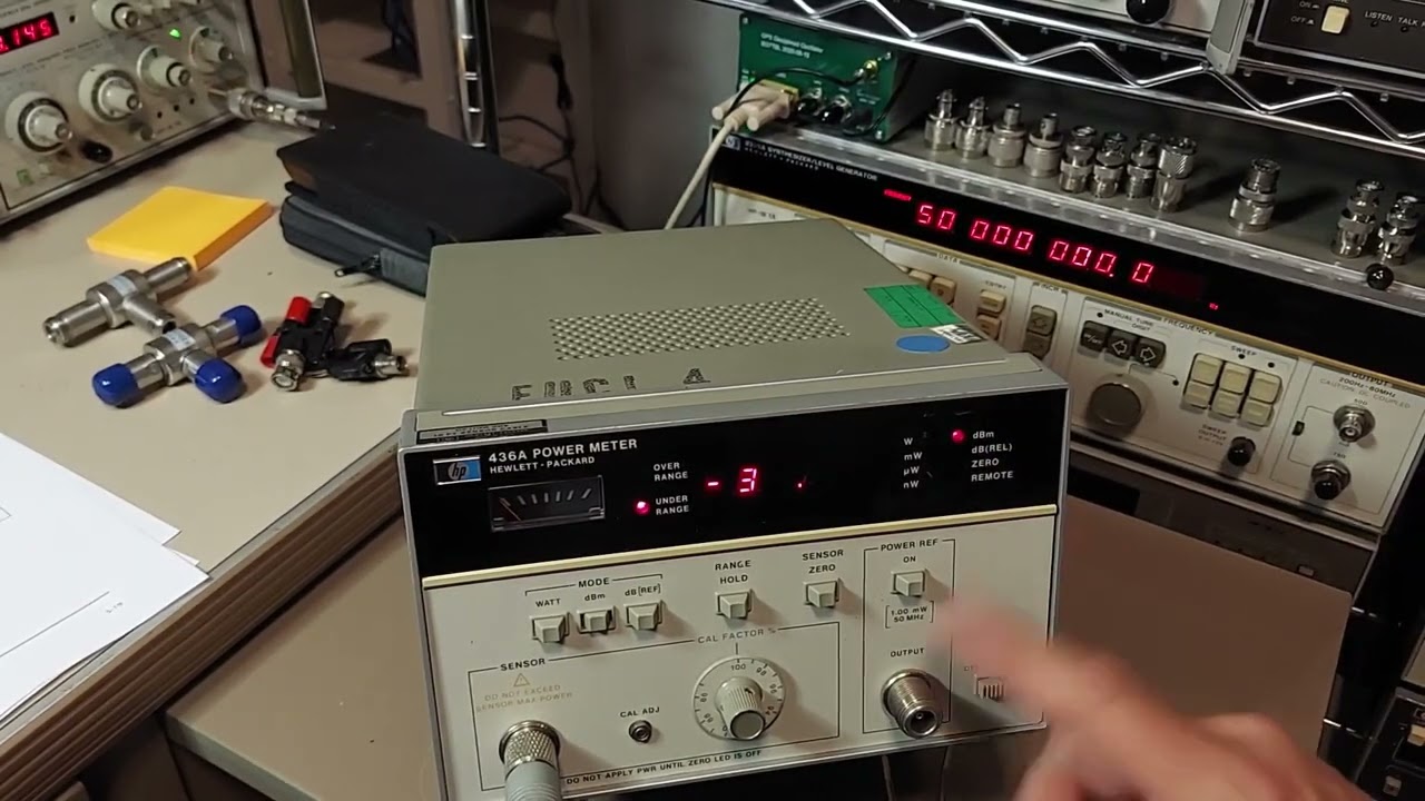 Quick overview of the HP 436A Power Meter.
