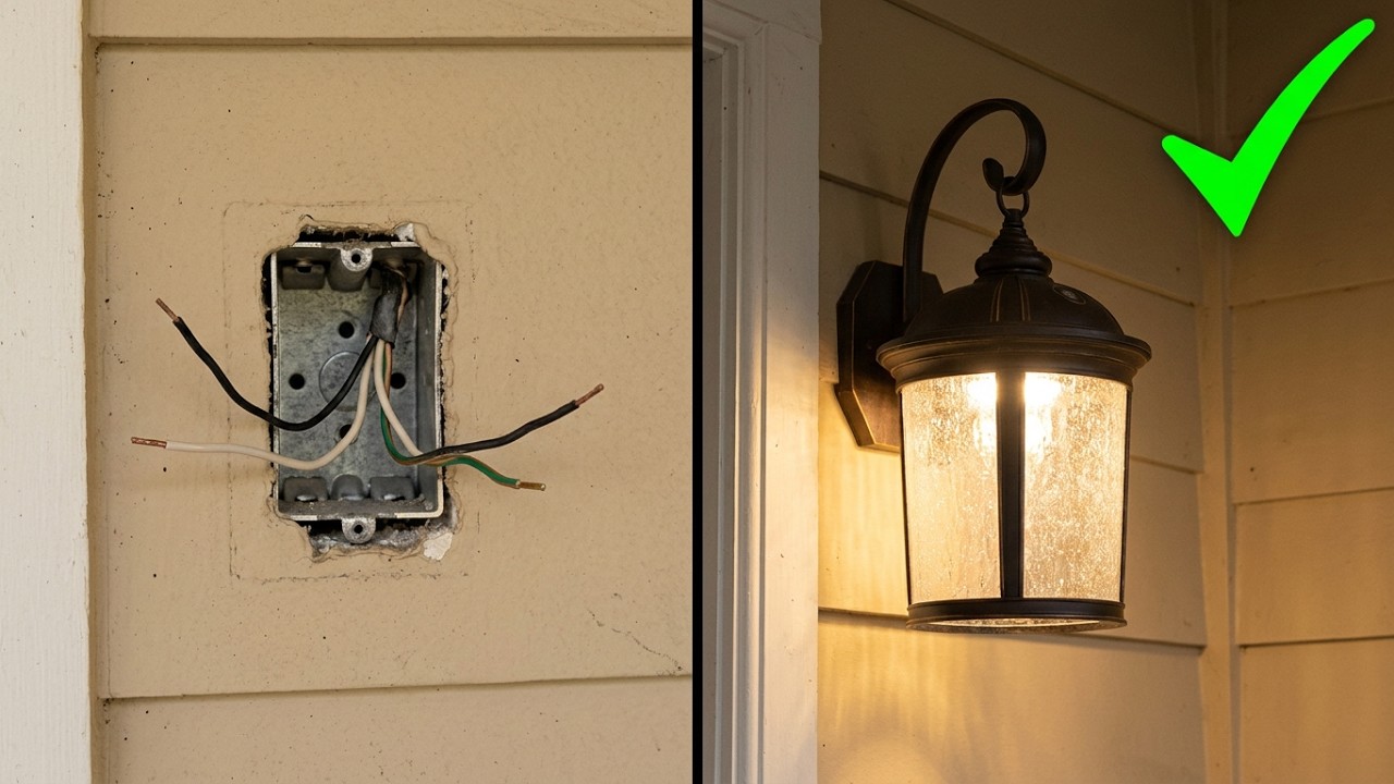 How to install Outdoor Light Fixture - Costco's Outdoor LED porch Lantern Altair 917884