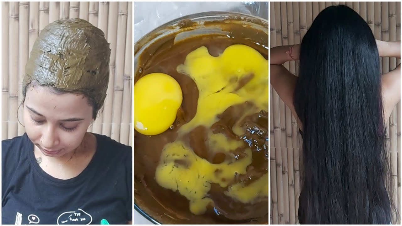 Henna/ Mehndi Hair pack to stop hairfall & get long hair| dye your white/grey hair Naturally at home
