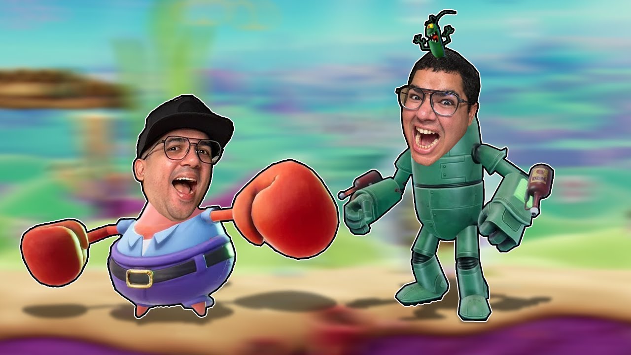 SUPER BATALHA AQUÁTICA ENTRE SEU SIRIGUEIJO E PLANKTON! (quem vence?)