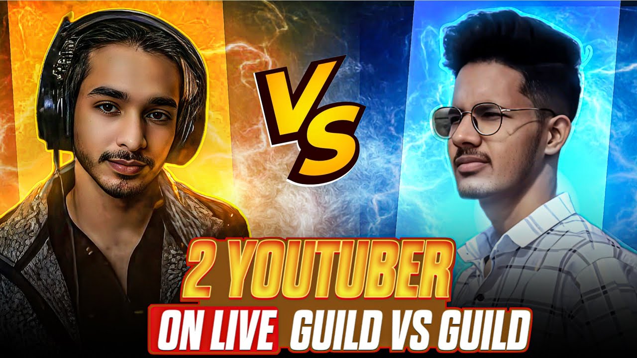 2 YOUTUBER ON LIVE GVG ||#freefire #freefireclips #viral 