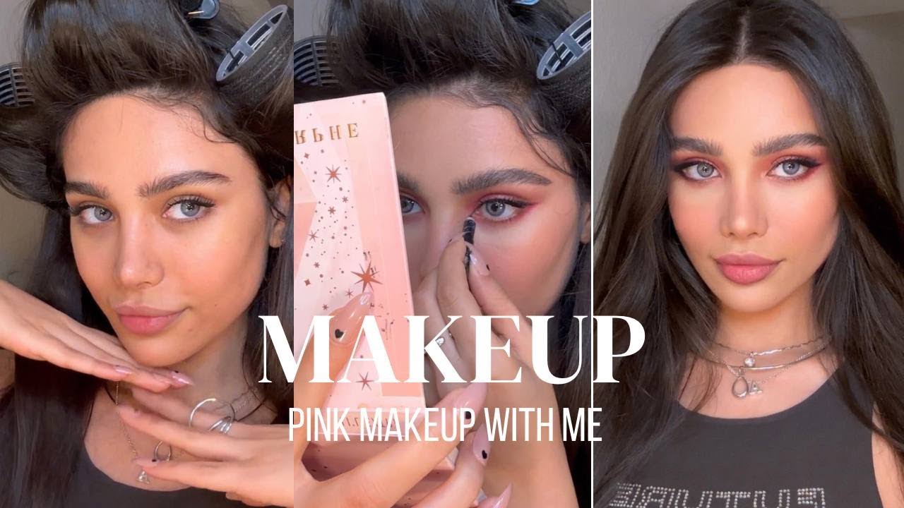 Pink makeup with me/ارایش صورتی با من 💋