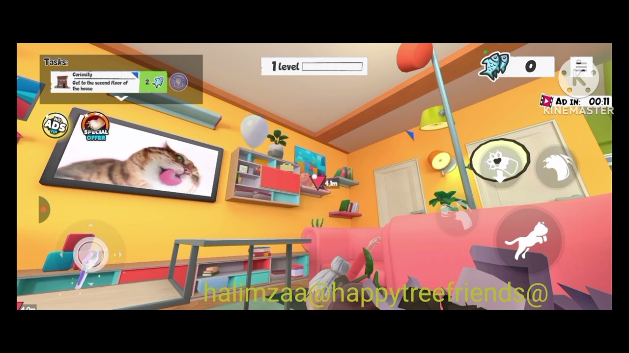 I am cat and baby in yellow