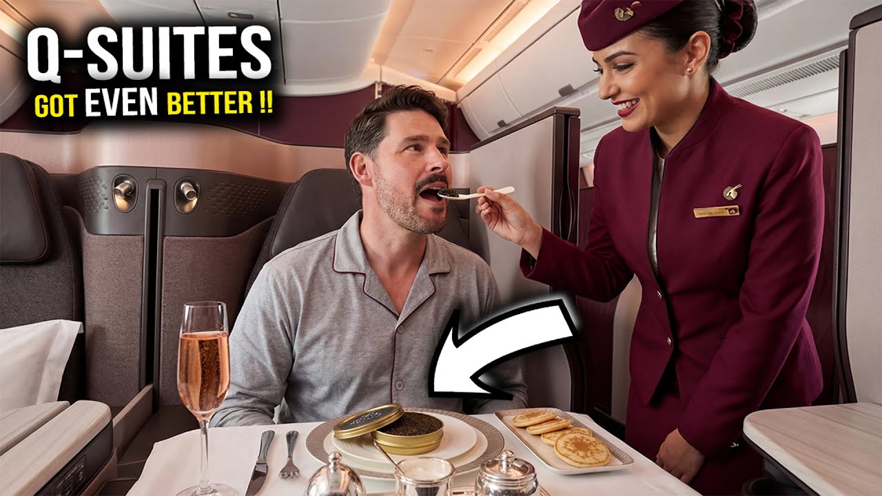 Обзор бизнес-класса Qsuite на самолете A350 авиакомпании Qatar Airways: первоклассное обслуживани...