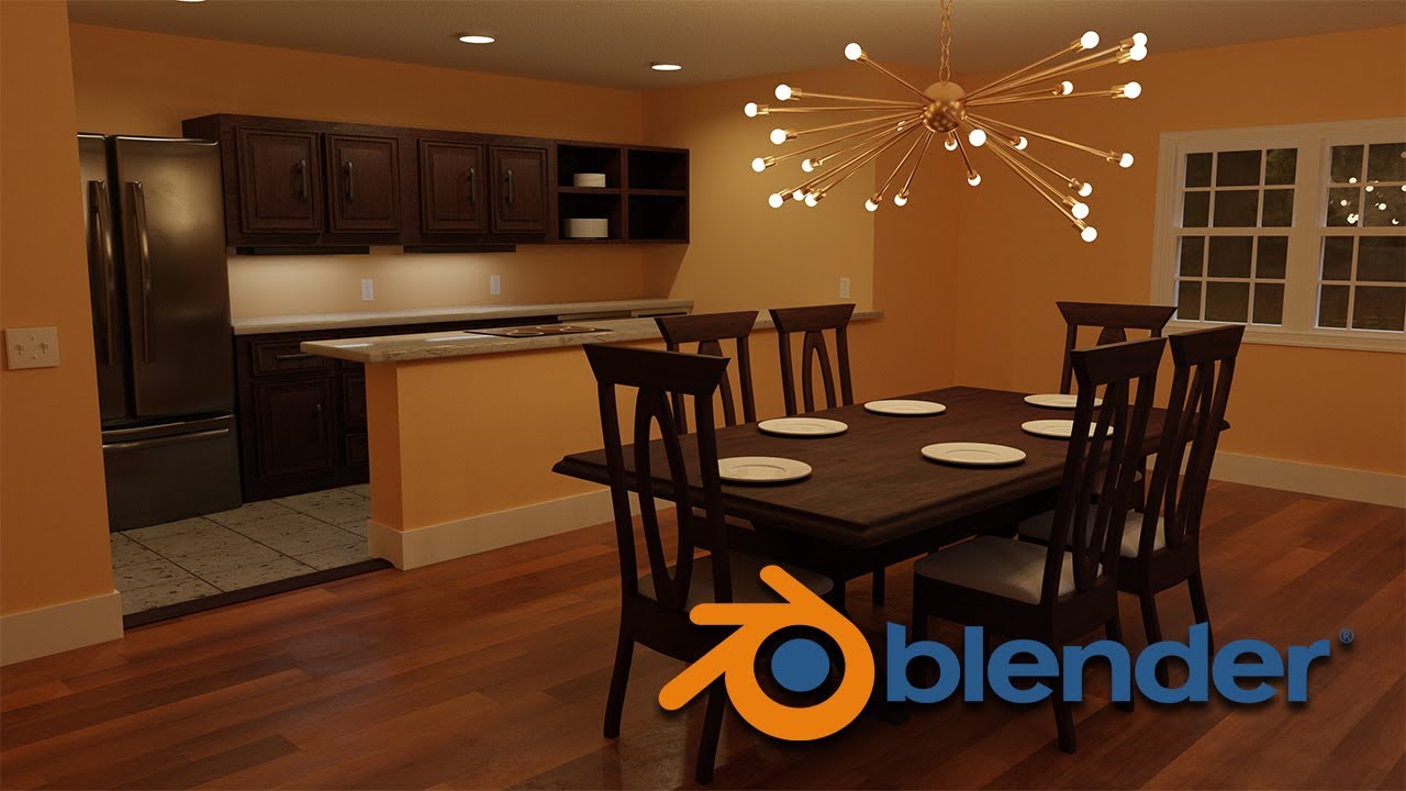 Creating A Realistic Dining Room In Blender 2.8 (Tips and Tricks)