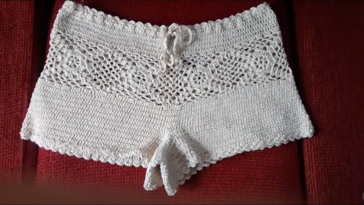 Square do short de crochê PAP