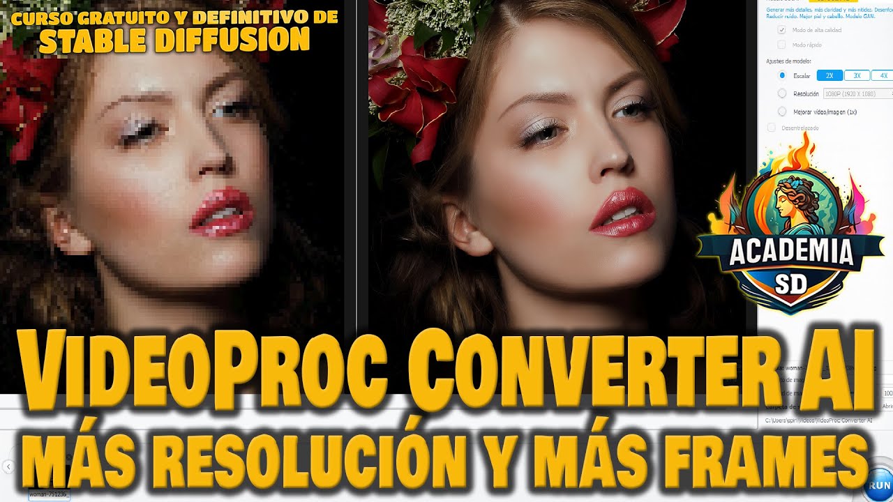 Avance en producción con IA: la herramienta definitiva para mejorar resolución y tasa de fotogramas.