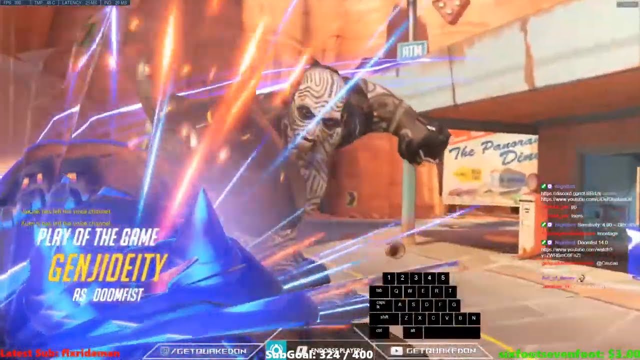 POTG! 53 ELIMS! GetQuakedOn BEST Rollouts DOOMFIST! OVERWATCH SEASON 24 TOP 500 GAMEPLAY