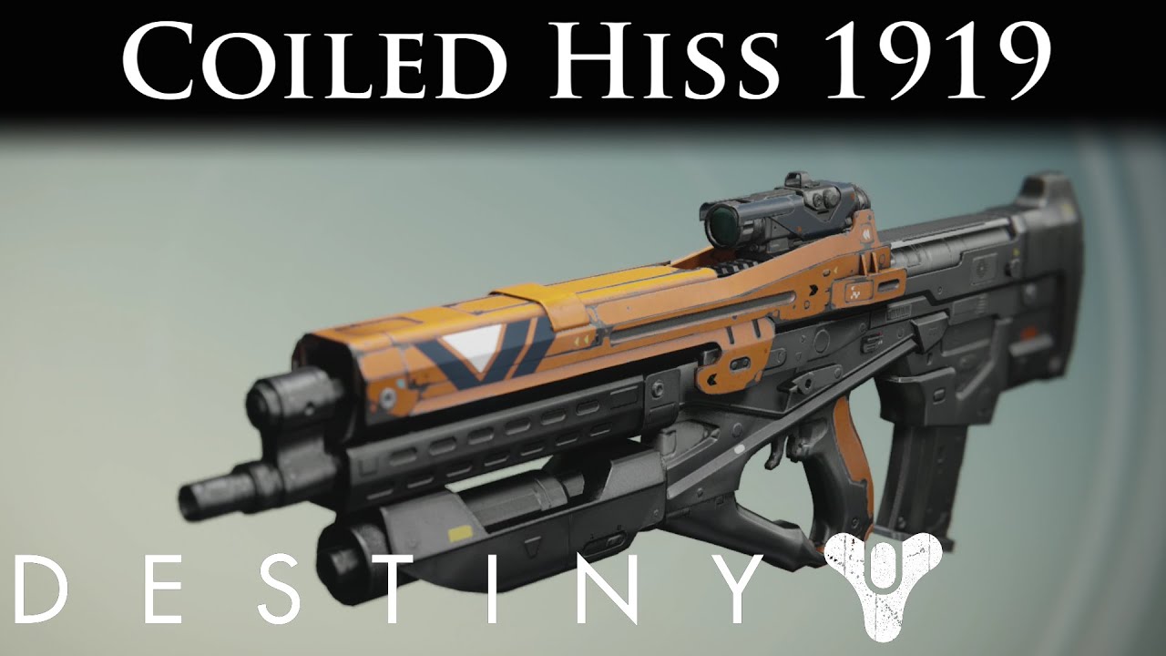 Destiny Loot Drop - Coiled Hiss 1919 - Legendary Pulse Rifle
