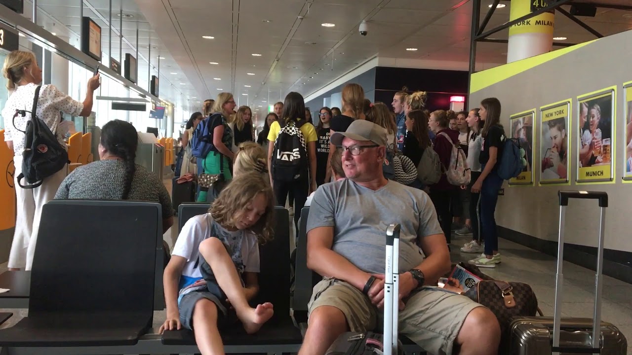 Amazing choir at airport gate