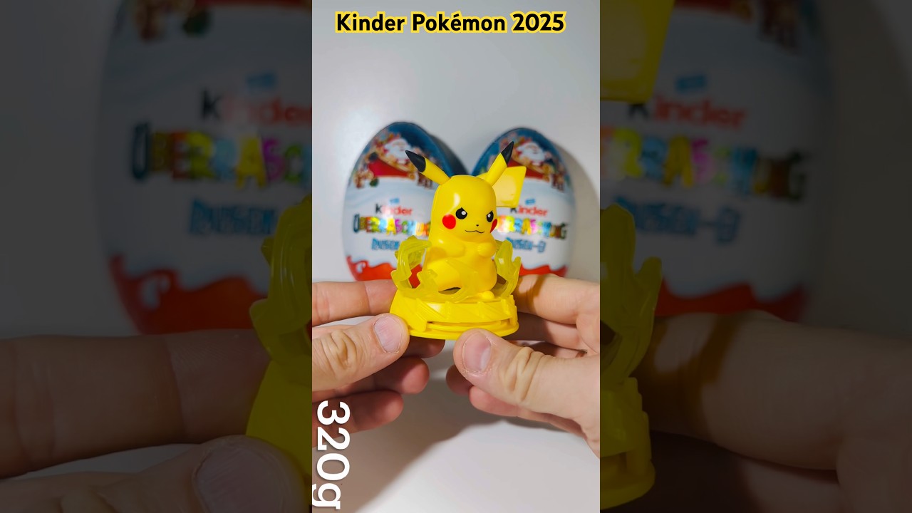Kinder Surprise MAXI POK&Eacute;MON 2025 Full Collection. Гигантские Киндеры Maxi ПОКЕМОН Полная Коллекция