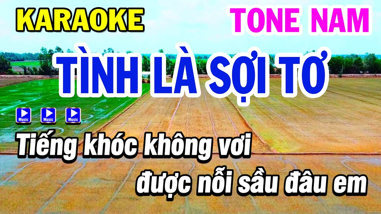 Karaoke Tình Là Sợi Tơ Tone Nam Nhạc Sống Cha Cha Cha Hay | Karaoke Phi Long
