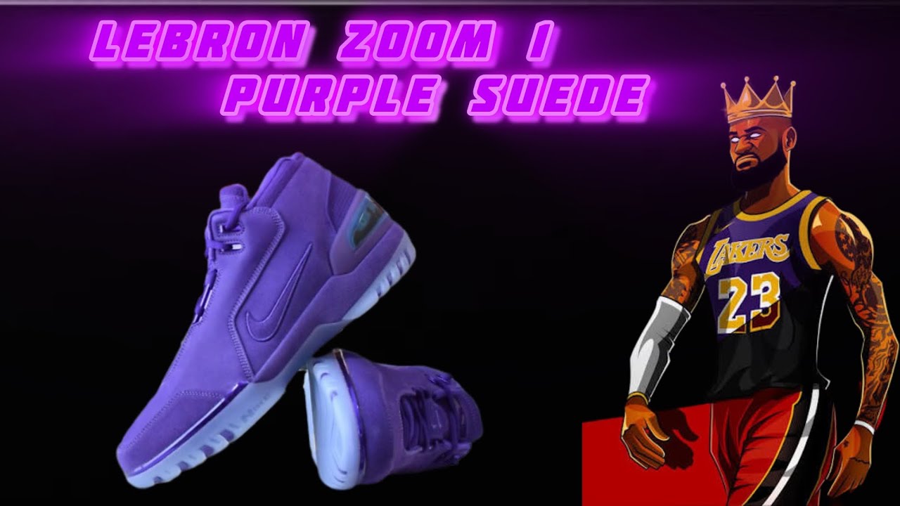 NBA 2K26 SHOE CREATOR LEBRON ZOOM 1 PURPLE SUEDE 