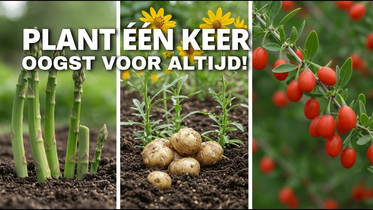 Plant Deze 15 Meerjarige Gewassen ÉÉN KEER… en Oogst Voor Altijd!